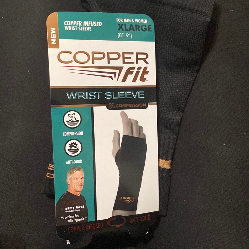 Copper Fit Wrist Sleeve XL NWT